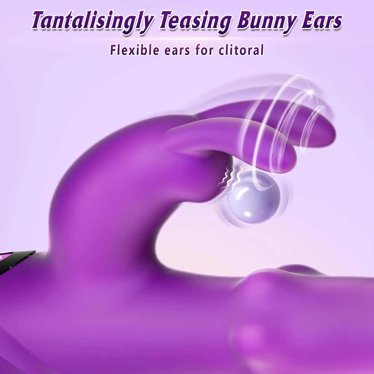 4-in-1 Rotating Squeeze Rabbit Vibrator – G-Spot & Clitoral Stimulator