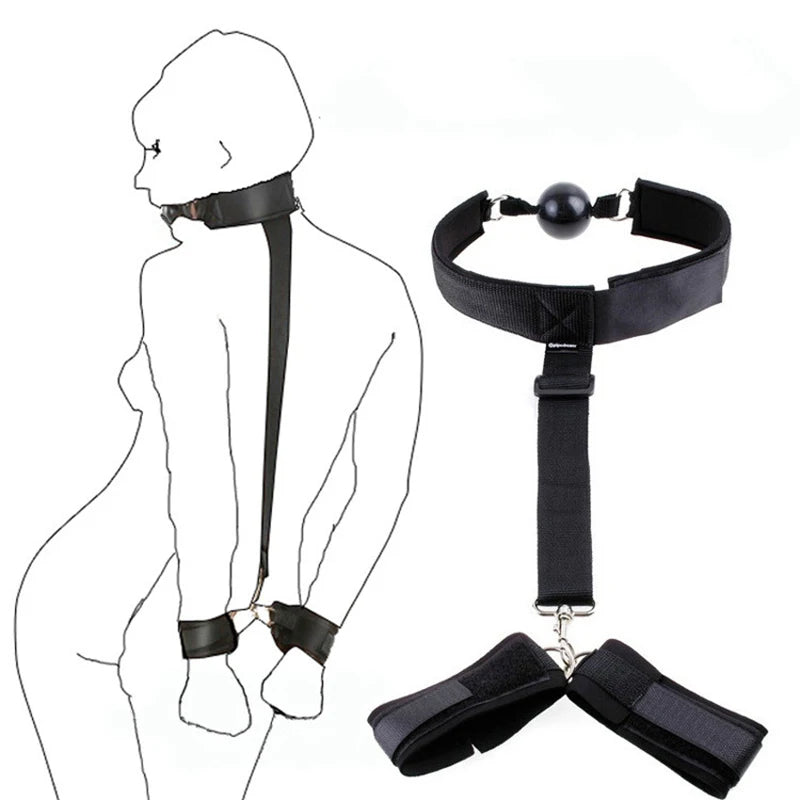 Erotic Bondage Bed Games Set – Handcuffs & Ankle Restraints Kit