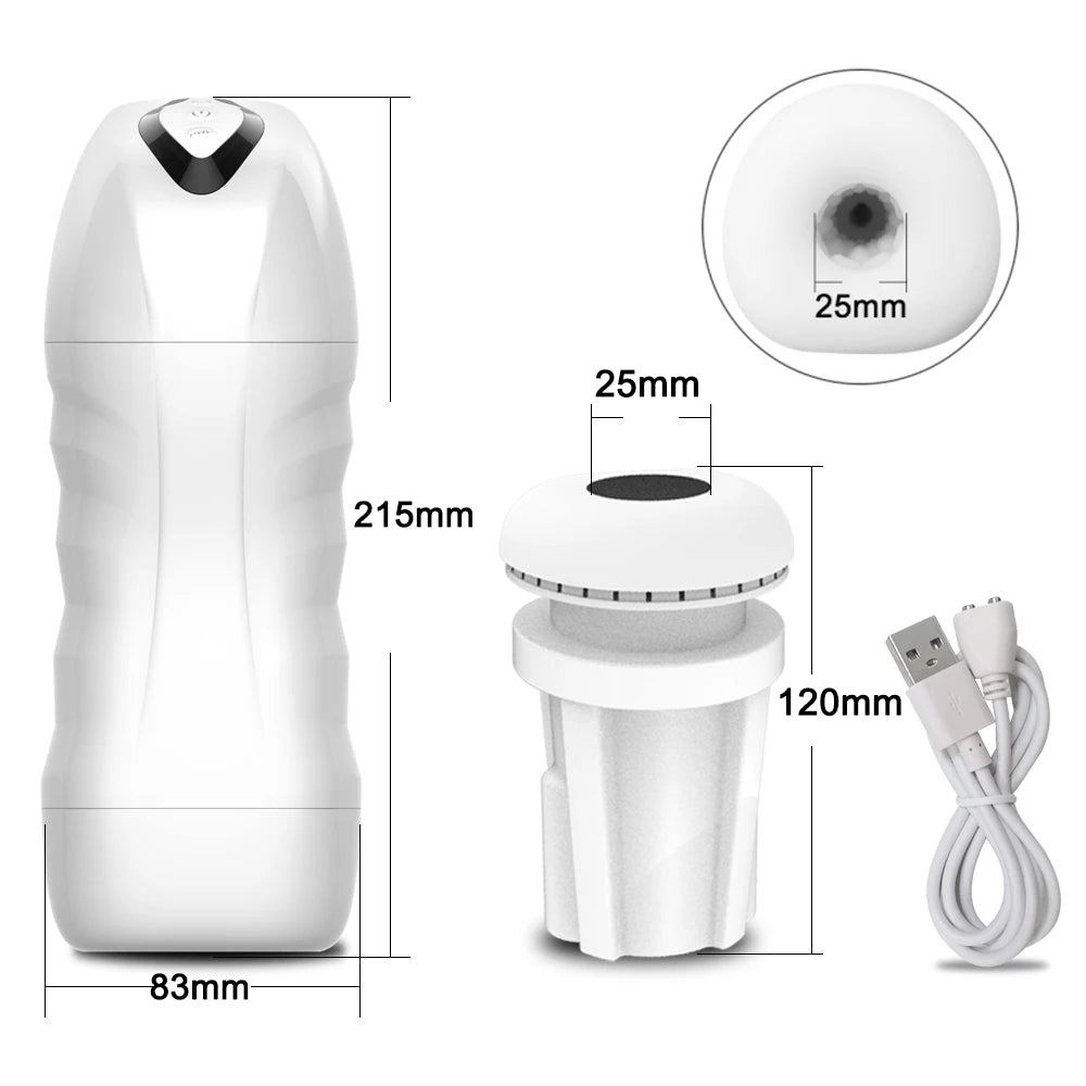 Automatic Sucking Blowjob Masturbator – Vibro Suction Cup Machine for Men