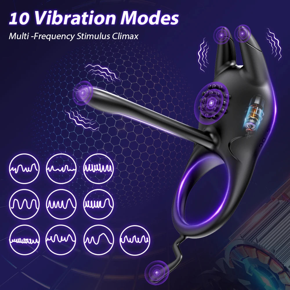 Vibrating Cock Ring for Couples – Delay Ejaculation & Clitoral Stimulation