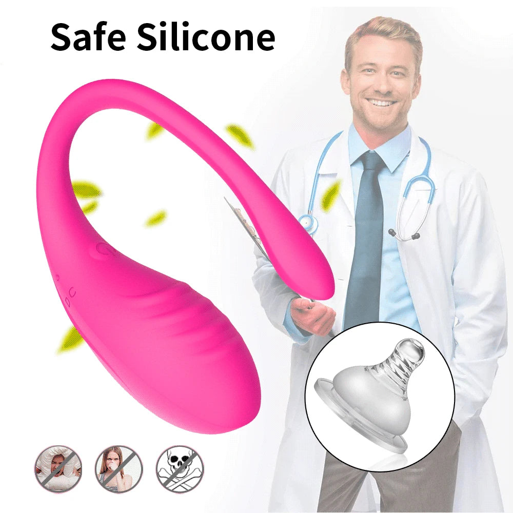 App-Controlled Wearable Vibrating Egg – 9-Speed G‑Spot & Anal Massager