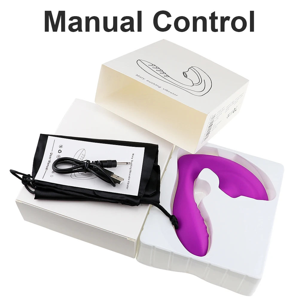 Bluetooth 20‑Mode Suction Vibrator – Wearable App-Controlled Clit & G‑Spot Sucker