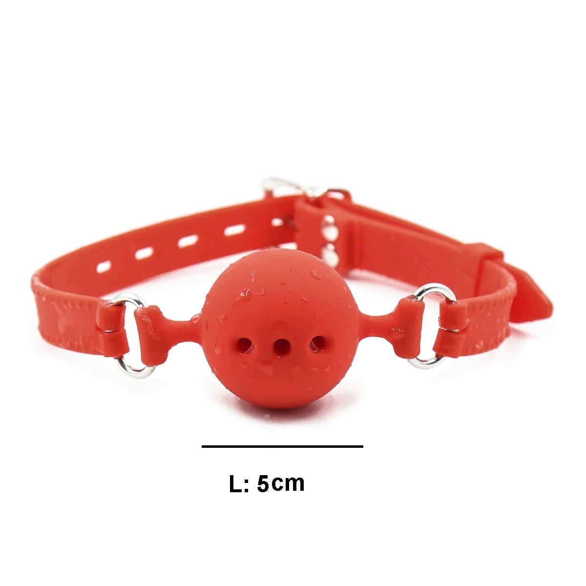 3‑Size Silicone Open‑Mouth Ball Gag – Adjustable Bondage Gag Set