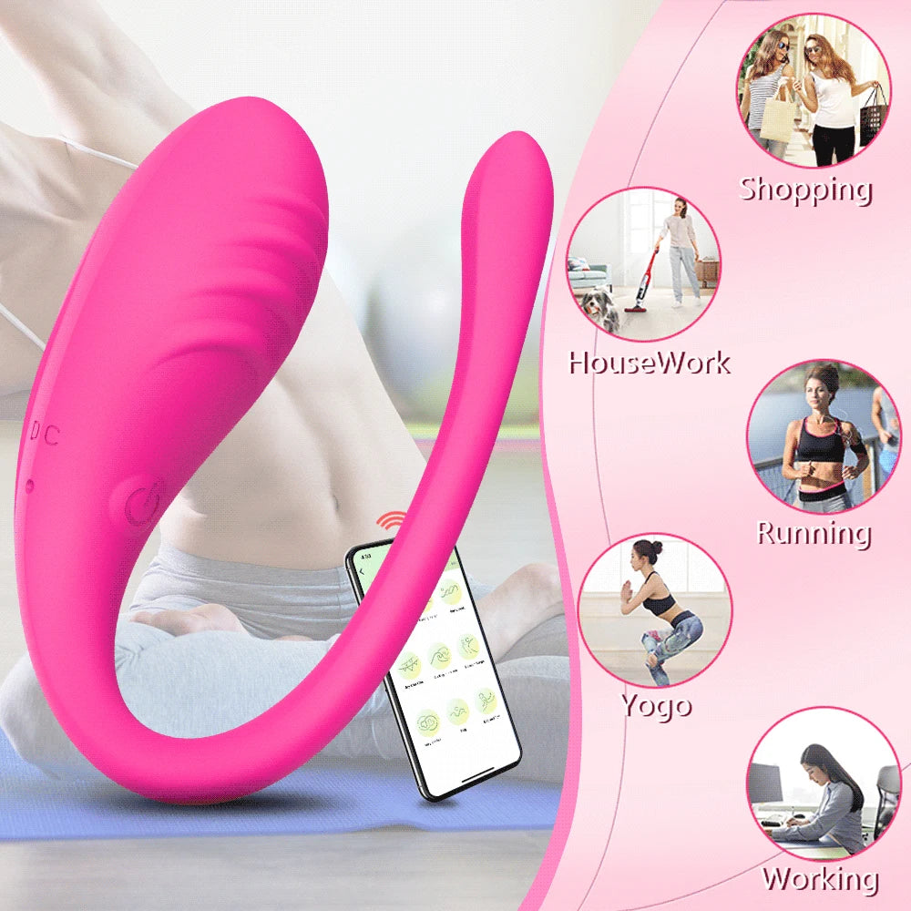 App-Controlled Wearable Vibrating Egg – 9-Speed G‑Spot & Anal Massager