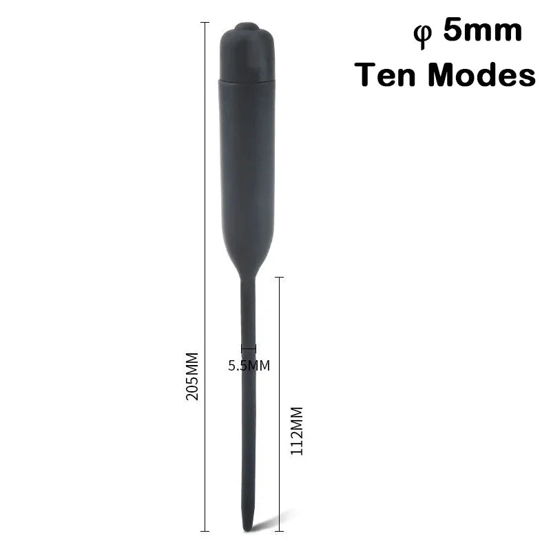 Electric Silicone Horse‑Eye Urethral Vibrator Stick – Urethral Dilator