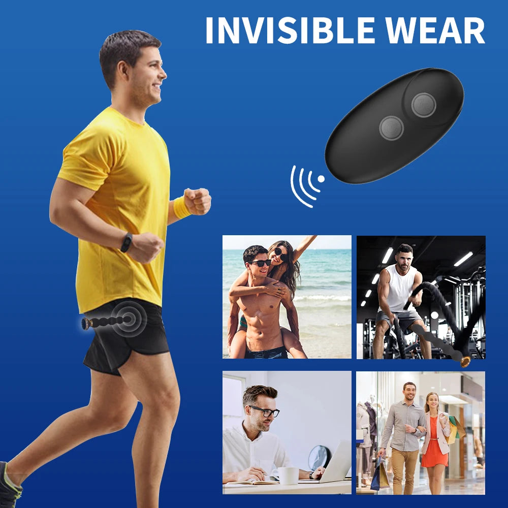 10‑Speed Remote Anal Beads & Prostate Vibrator – Wireless USB‑Rechargeable Butt Plug