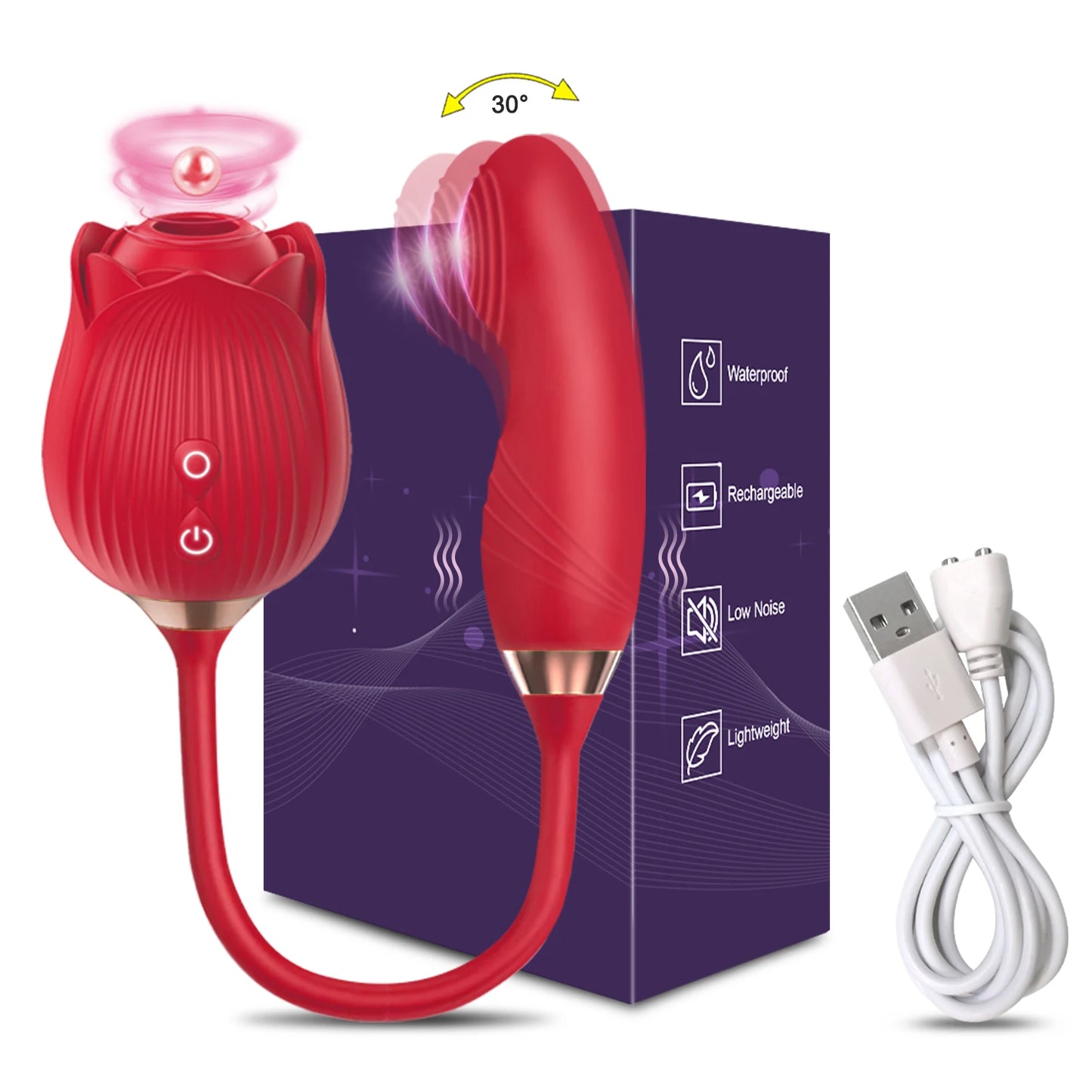 Pulse & Play Clit-Sucker Wiggle Vibrator – Suction + Finger-Style G‑Spot Tease