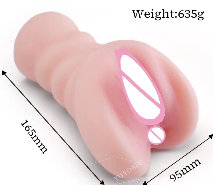 Realistic Dual-Port Pocket Pussy – Vagina & Anal 3D Masturbator