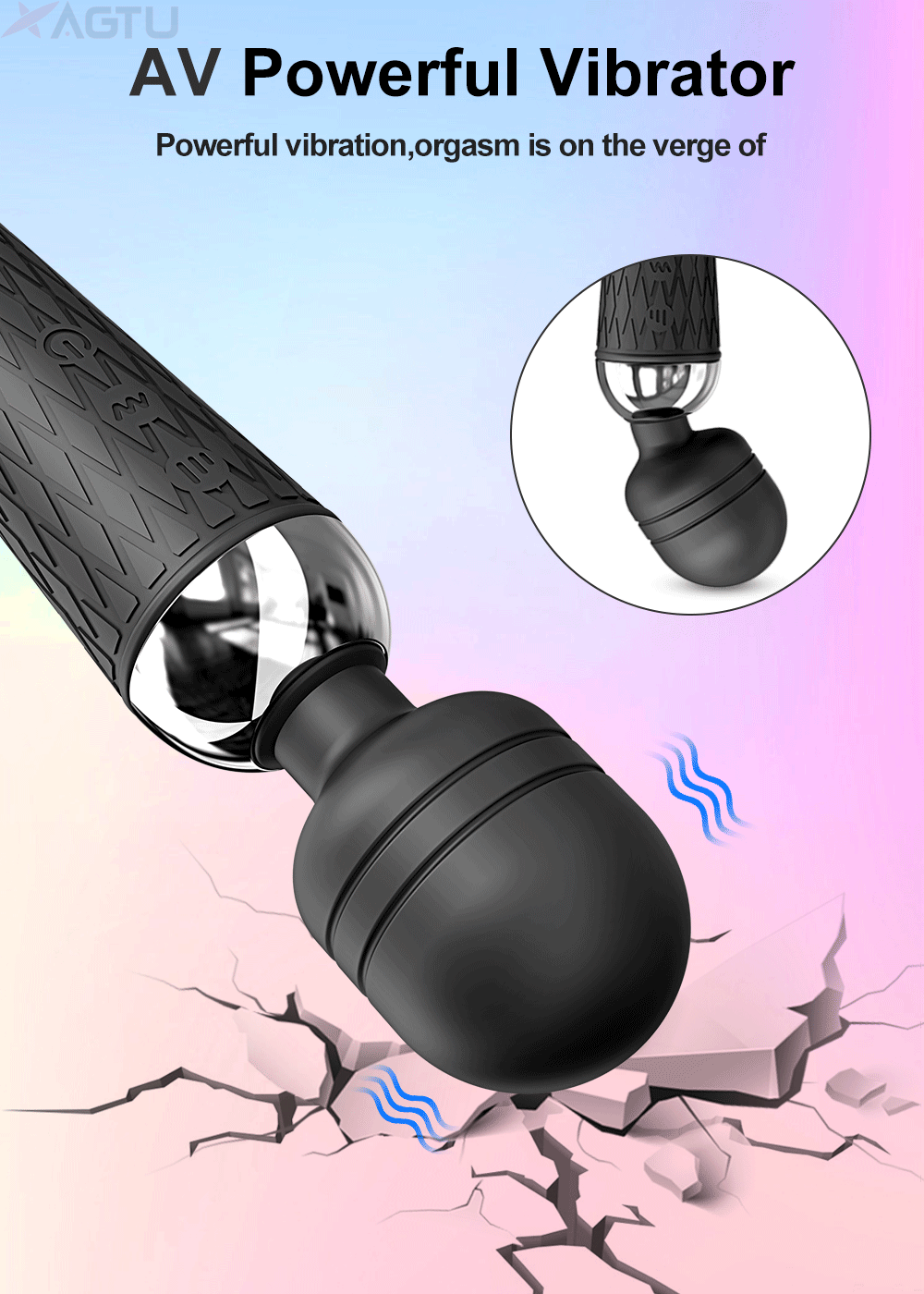 Big AV Power Wand – 20‑Mode Clit & G‑Spot Body Massager