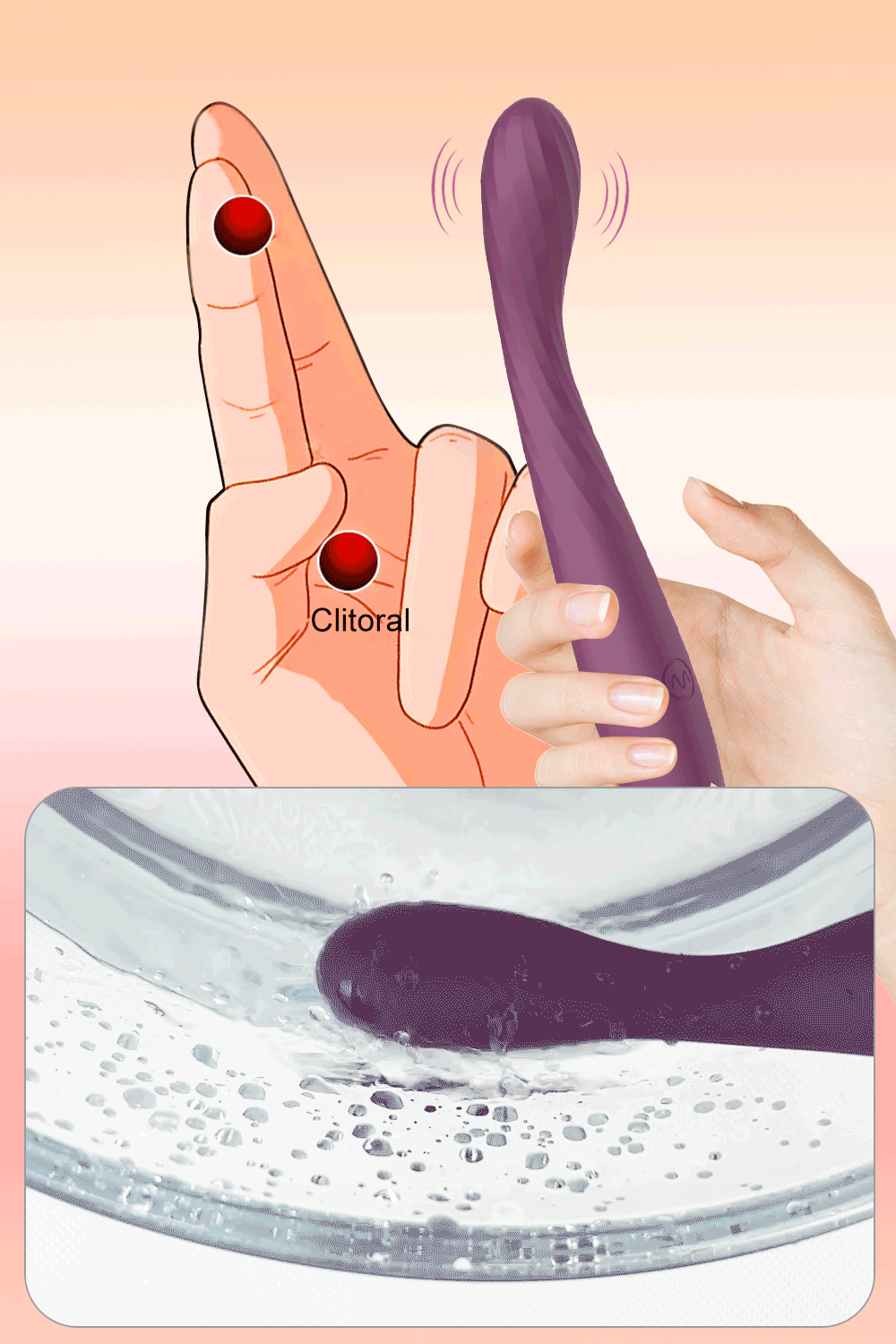 Beginner Clit & G‑Spot Vibrator – Slim External Penetration Stimulator