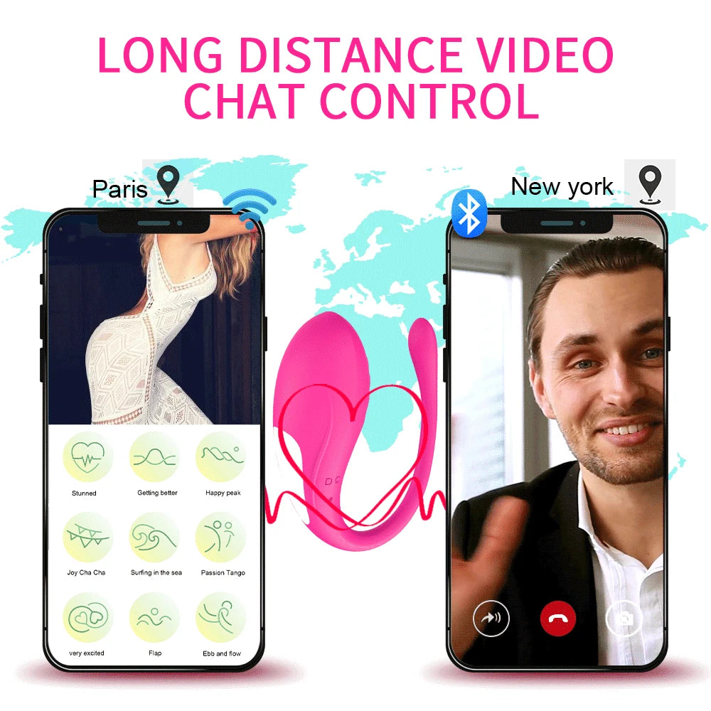 App-Controlled Wearable Vibrating Egg – 9-Speed G‑Spot & Anal Massager