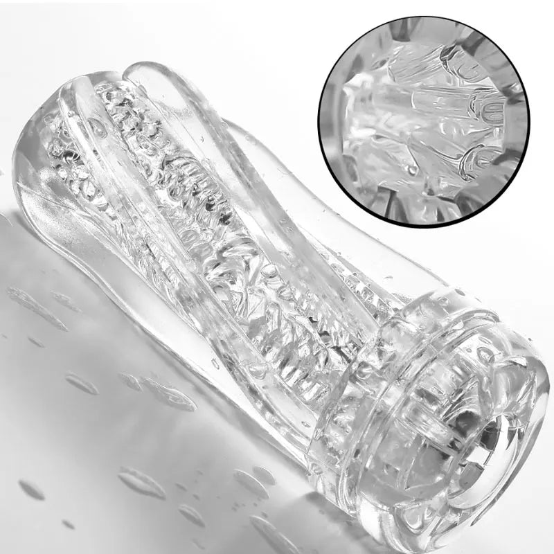 Transparent Vacuum Endurance Cup – Compact Male Stamina Trainer