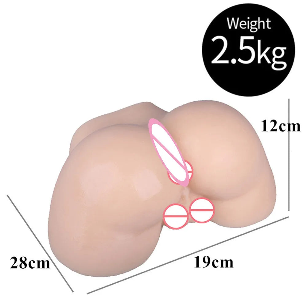 Realistic Male Torso Love Doll – 3D Muscular Half-Body with Lifelike Penis
