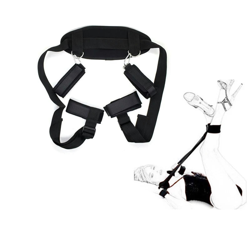 Erotic Bondage Bed Games Set – Handcuffs & Ankle Restraints Kit