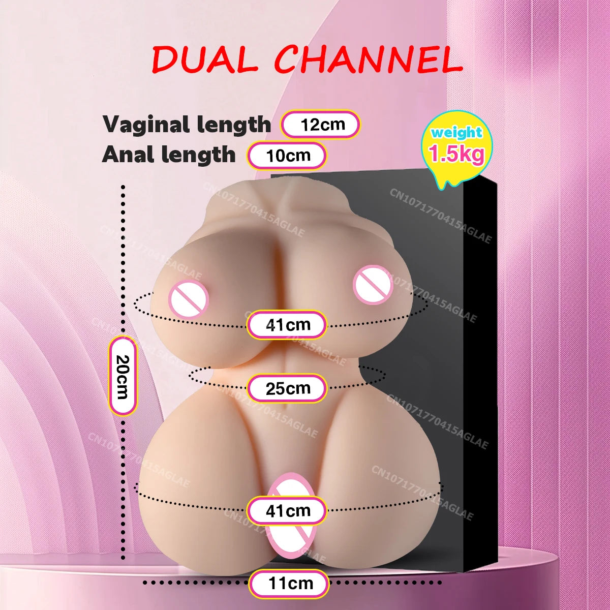 Heseks Mini Realistic Pocket Pussy Doll – TPE Masturbator with Pussy & Boobs