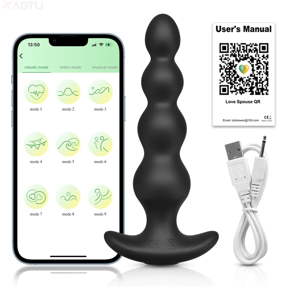 Pulse & Play App‑Control Prostate & Anal Vibrator – Wireless Bluetooth Butt Plug
