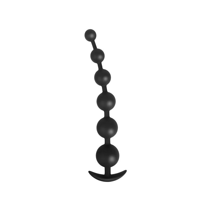 Silicone Large Anal Plug with Beads – Prostate & Anus Massager for Couples