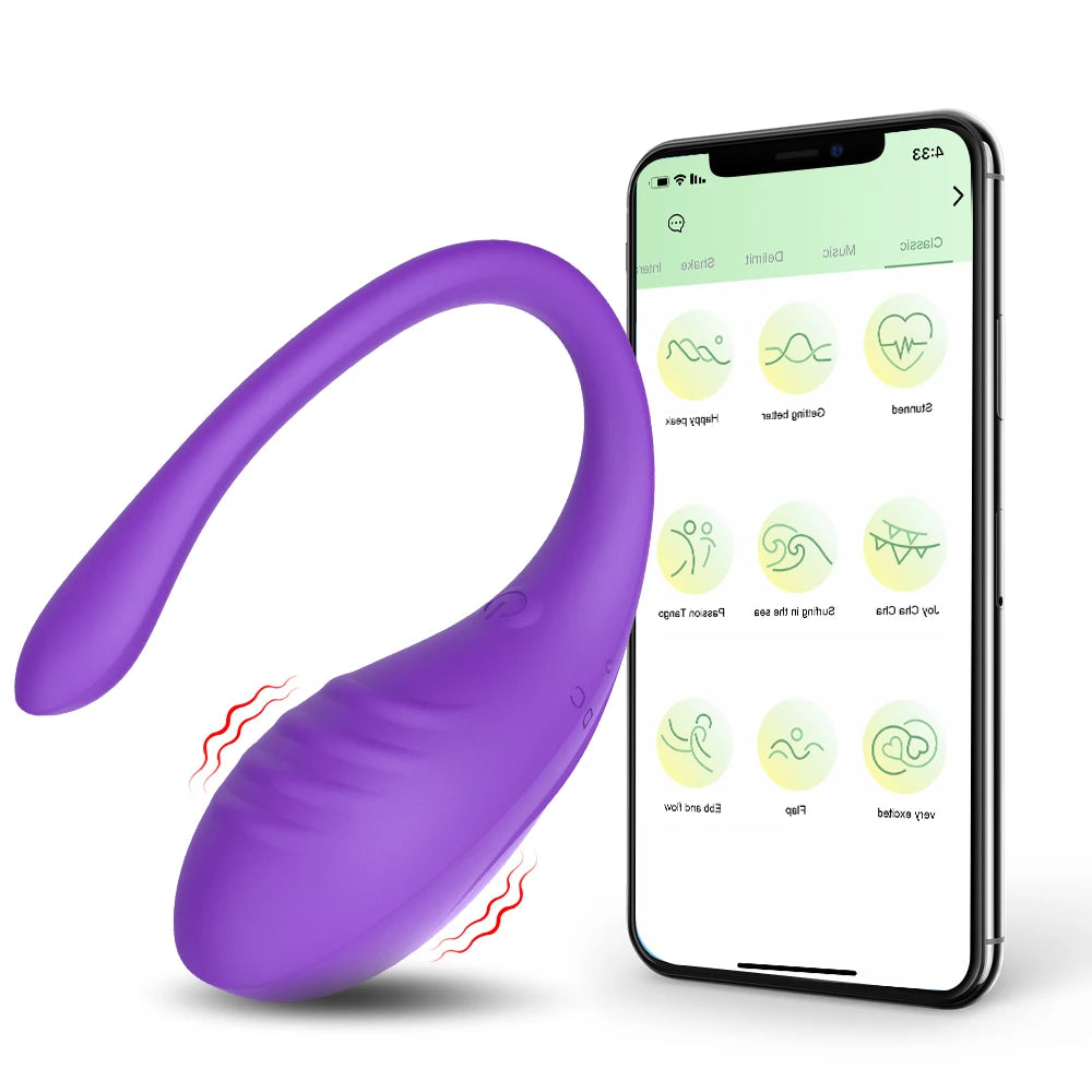 App-Controlled Wearable Vibrating Egg – 9-Speed G‑Spot & Anal Massager