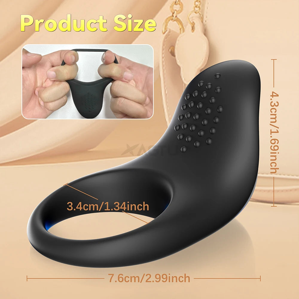 App-Control Vibrating Cock Ring – Ejaculation Delay & Remote Couples Play