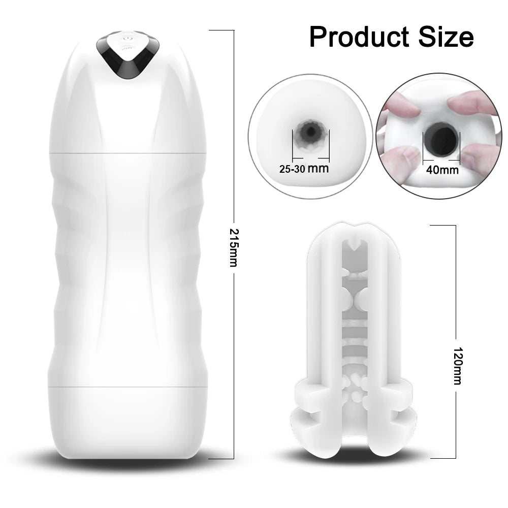 Automatic Sucking Blowjob Masturbator – Vibro Suction Cup Machine for Men
