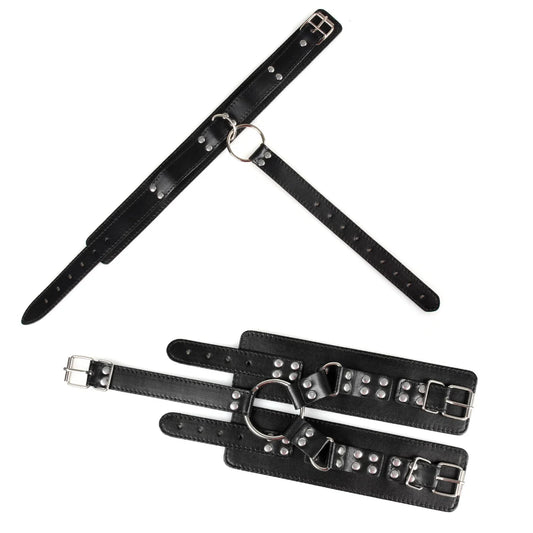 Neck‑to‑Wrist Restraint Kit – Adjustable Bondage Collar & Arm Restraints