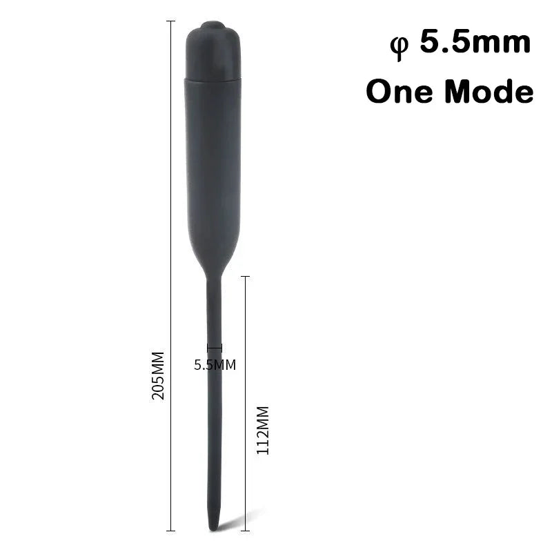 Electric Silicone Horse‑Eye Urethral Vibrator Stick – Urethral Dilator