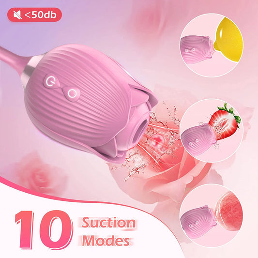 Pulse & Play Clit-Sucker Wiggle Vibrator – Suction + Finger-Style G‑Spot Tease