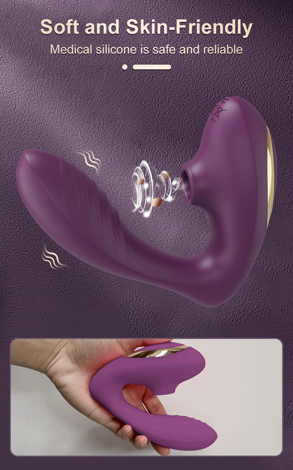 Air-Suction Vibrator – Clit & Nipple Vacuum Stimulator with Vagina Suck