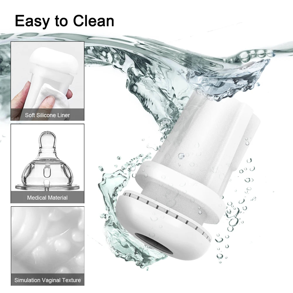 Automatic Sucking Blowjob Masturbator – Vibro Suction Cup Machine for Men