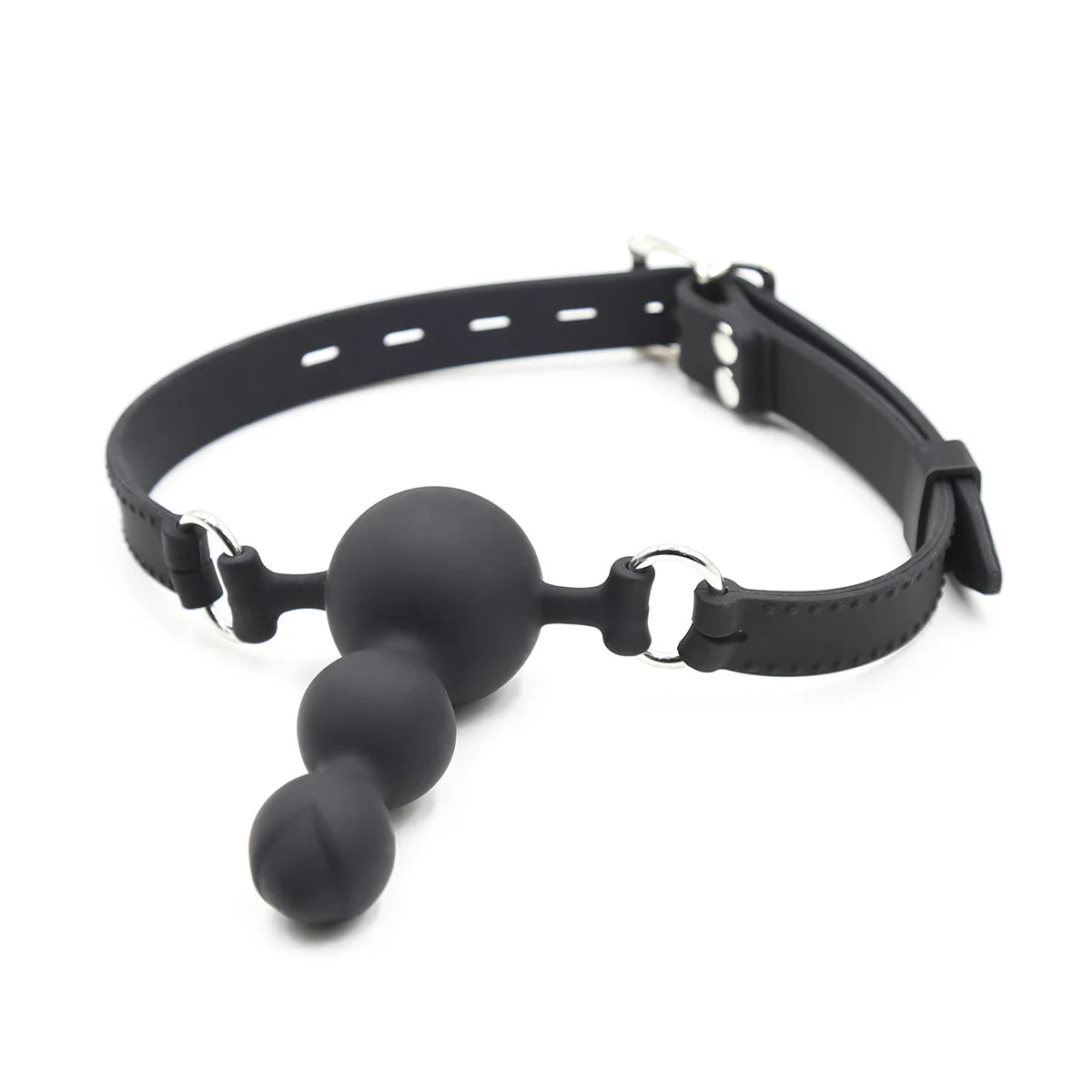 3‑Size Silicone Open‑Mouth Ball Gag – Adjustable Bondage Gag Set