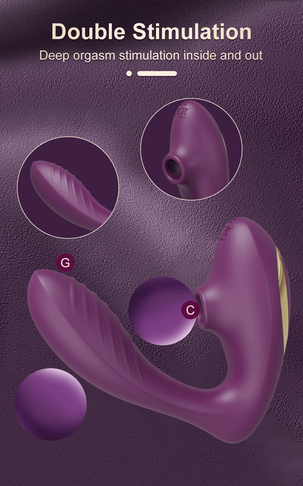 Air-Suction Vibrator – Clit & Nipple Vacuum Stimulator with Vagina Suck