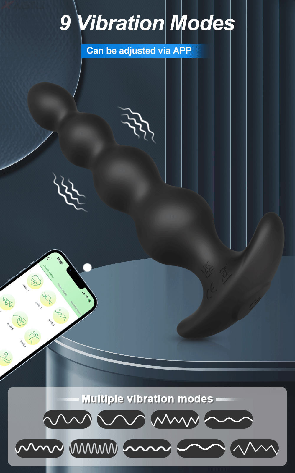 Pulse & Play App‑Control Prostate & Anal Vibrator – Wireless Bluetooth Butt Plug