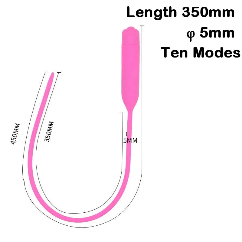 Electric Silicone Horse‑Eye Urethral Vibrator Stick – Urethral Dilator