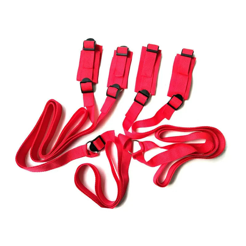 Erotic Bondage Bed Games Set – Handcuffs & Ankle Restraints Kit
