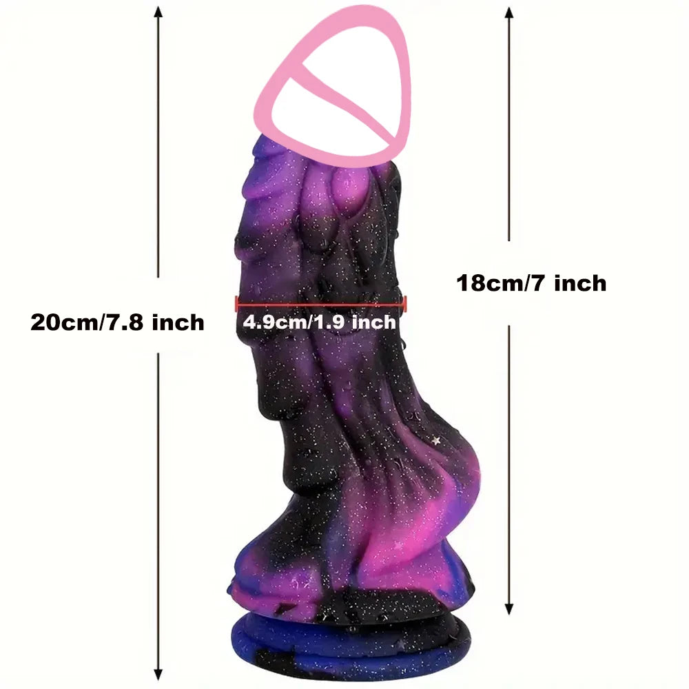 Dragon Monster Silicone Dildo with Strong Suction Cup – G‑Spot & Anal Plug