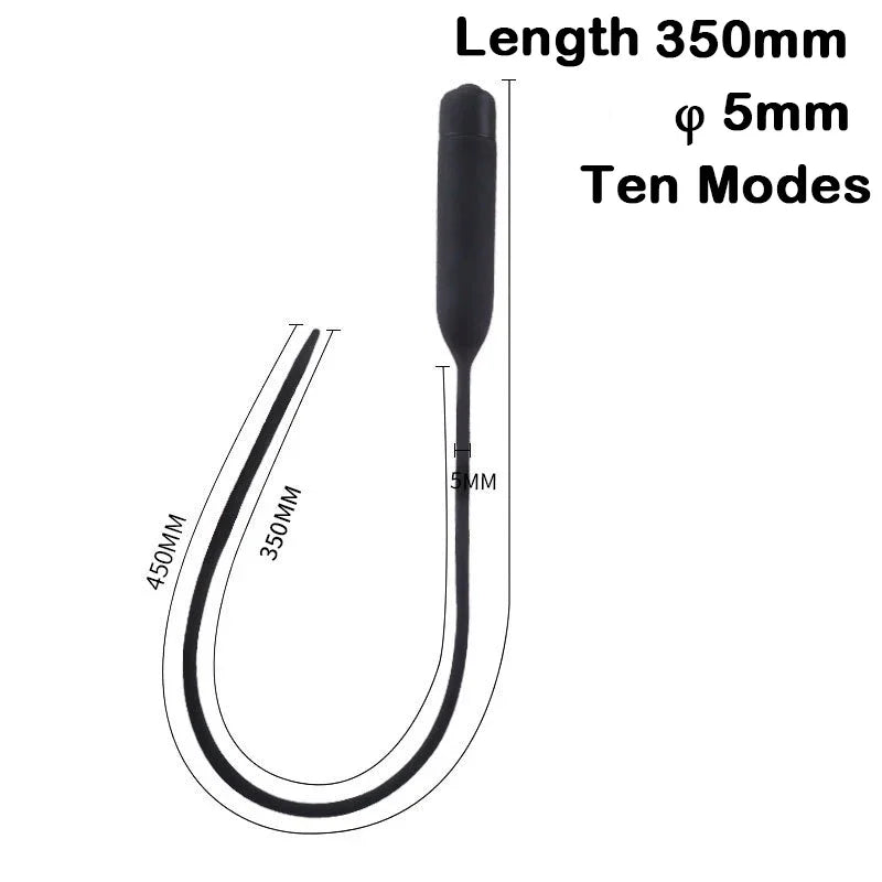 Electric Silicone Horse‑Eye Urethral Vibrator Stick – Urethral Dilator