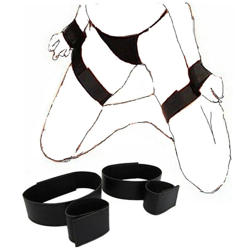 Erotic Bondage Bed Games Set – Handcuffs & Ankle Restraints Kit