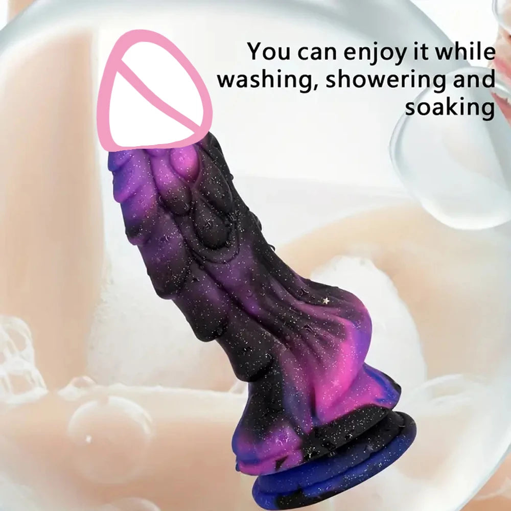 Dragon Monster Silicone Dildo with Strong Suction Cup – G‑Spot & Anal Plug