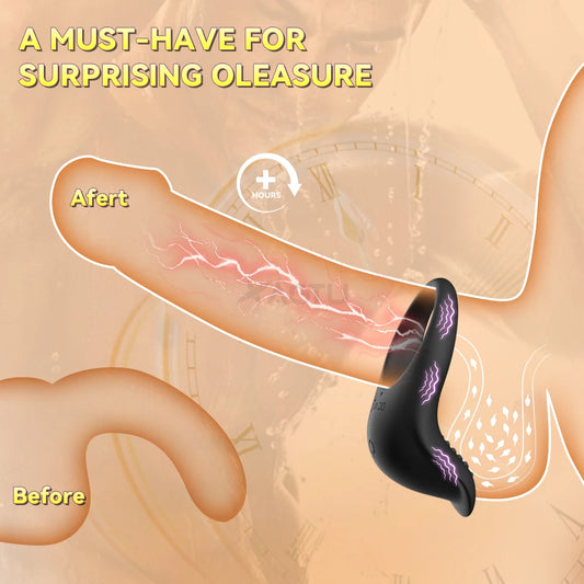 App-Control Vibrating Cock Ring – Ejaculation Delay & Remote Couples Play