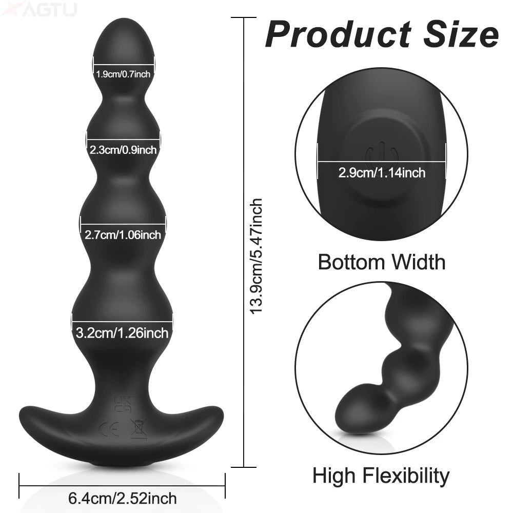 Pulse & Play App‑Control Prostate & Anal Vibrator – Wireless Bluetooth Butt Plug