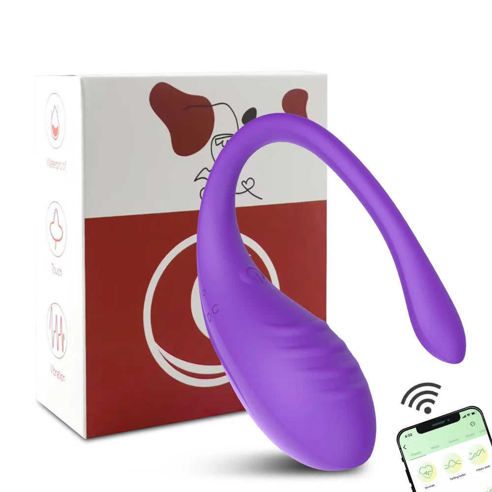 App-Controlled Wearable Vibrating Egg – 9-Speed G‑Spot & Anal Massager