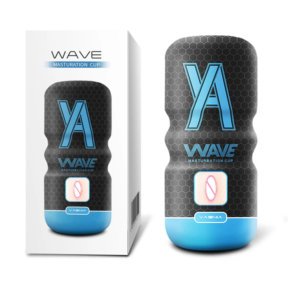 Wave Suction Masturbation Cup – Realistic Blowjob & Pocket Pussy Massager