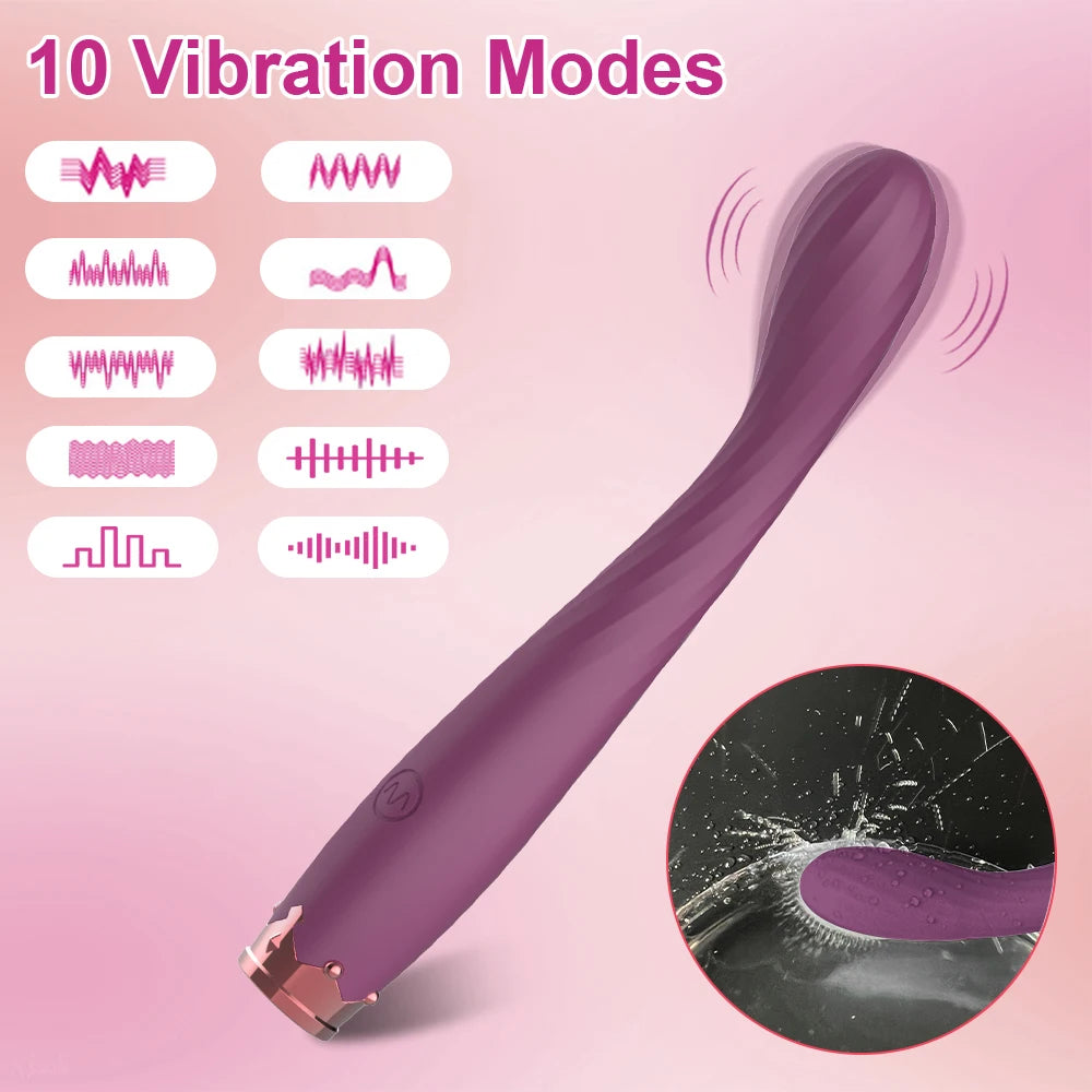 Beginner Clit & G‑Spot Vibrator – Slim External Penetration Stimulator