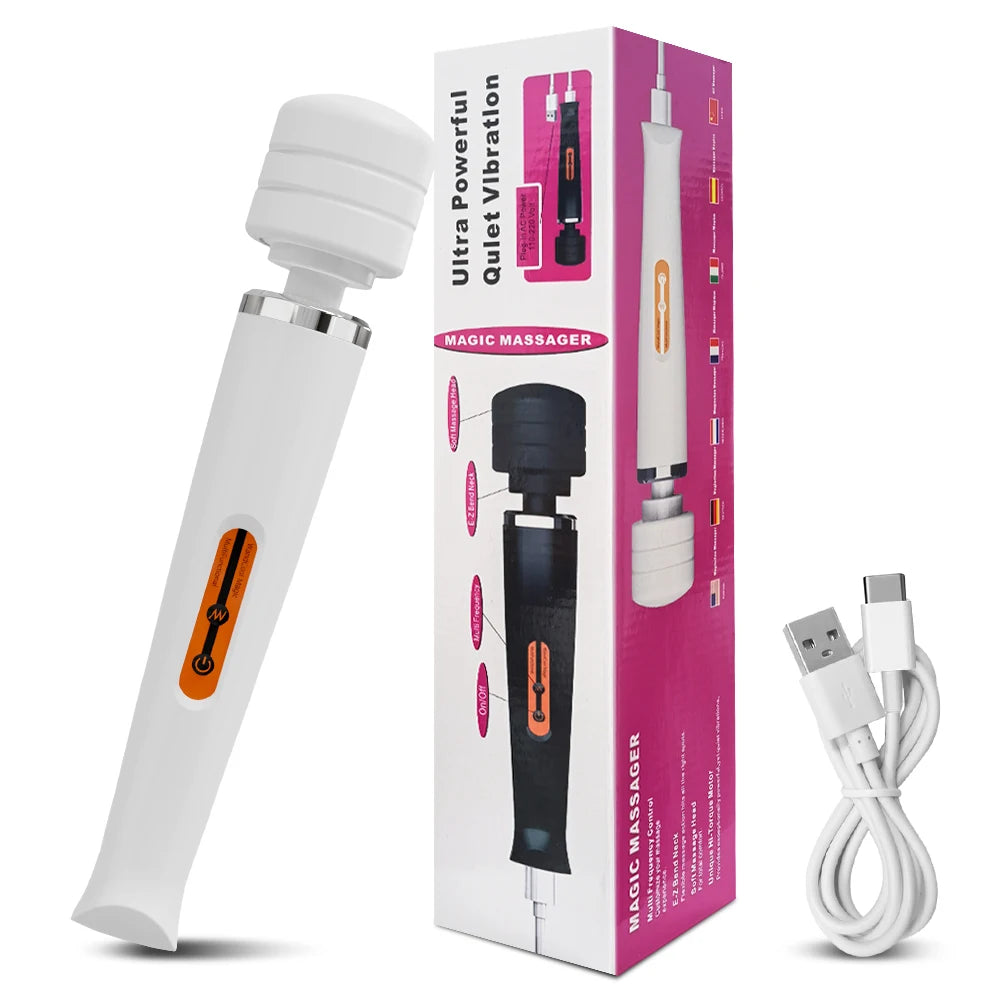 Big AV Power Wand – 20‑Mode Clit & G‑Spot Body Massager