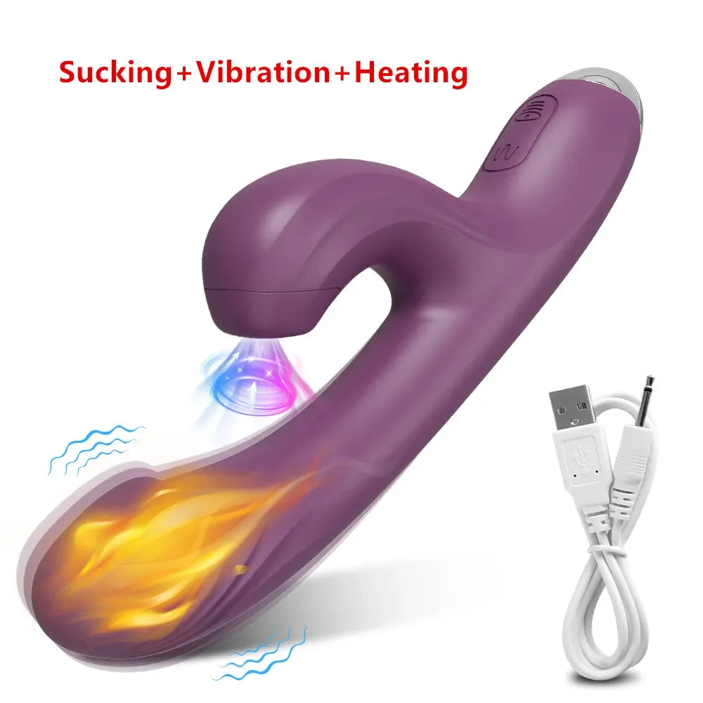 Thrust & Suck Power Vibrator – Dual Action Clit & G‑Spot Thrill Machine