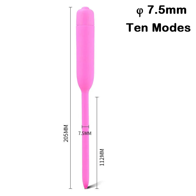Electric Silicone Horse‑Eye Urethral Vibrator Stick – Urethral Dilator