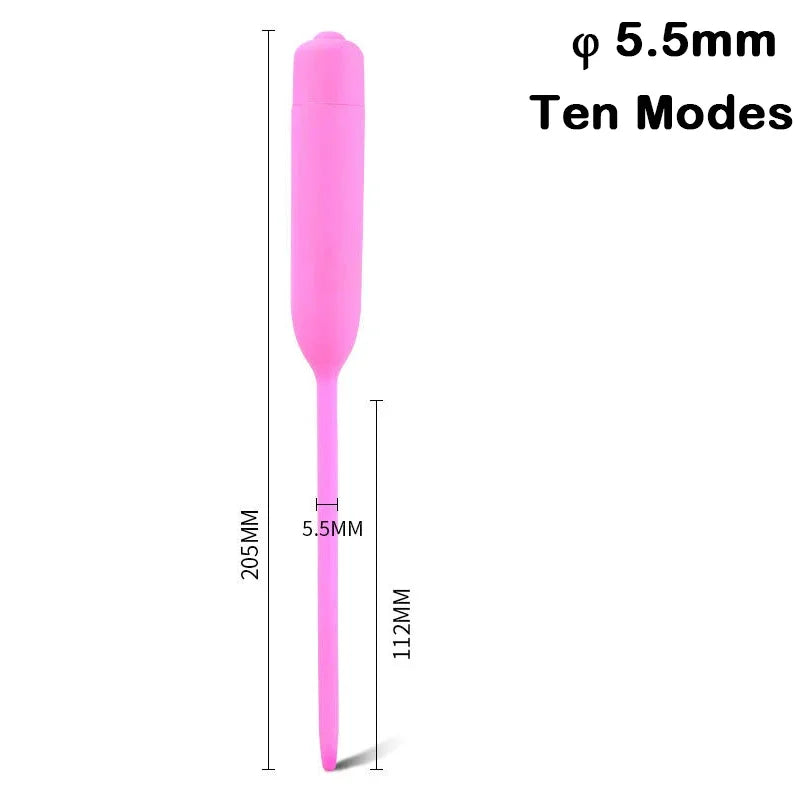 Electric Silicone Horse‑Eye Urethral Vibrator Stick – Urethral Dilator