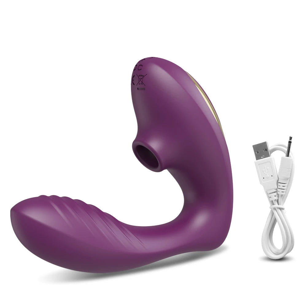 Air-Suction Vibrator – Clit & Nipple Vacuum Stimulator with Vagina Suck