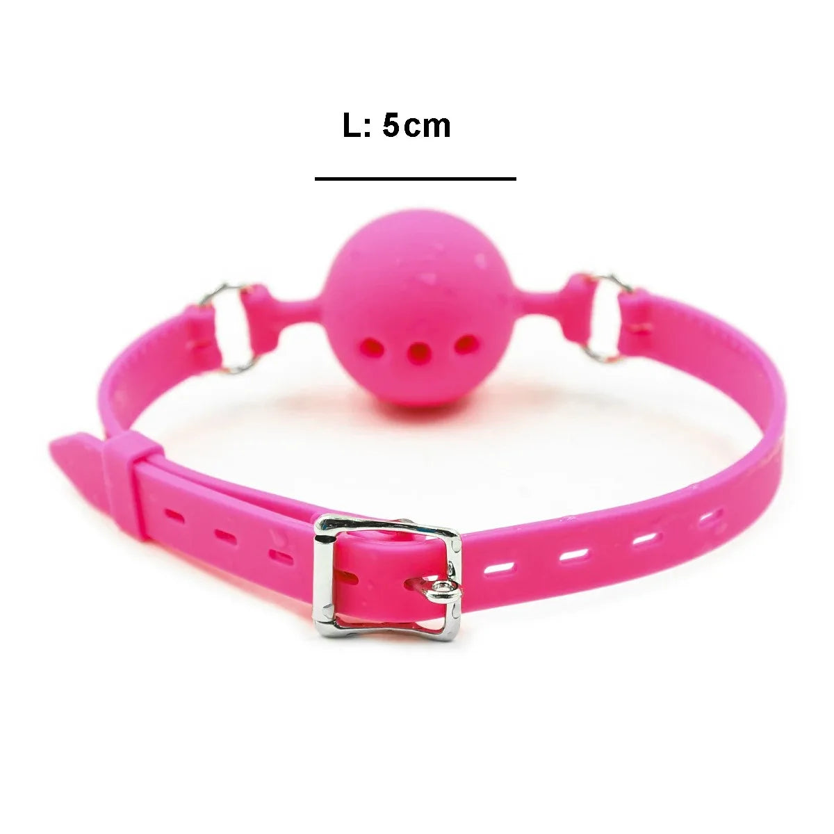 3‑Size Silicone Open‑Mouth Ball Gag – Adjustable Bondage Gag Set