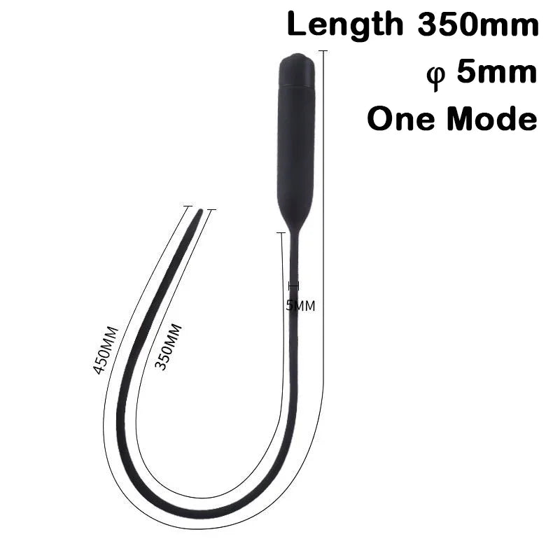 Electric Silicone Horse‑Eye Urethral Vibrator Stick – Urethral Dilator